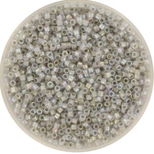 Miyuki Delica 11/0 DB1770 - Sparkling Pewter Lined Opal AB