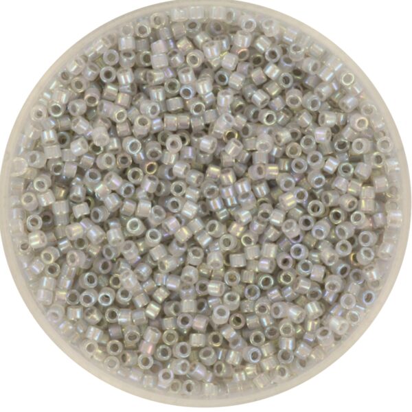 Miyuki Delica 11/0 DB1770 - Sparkling Pewter Lined Opal AB