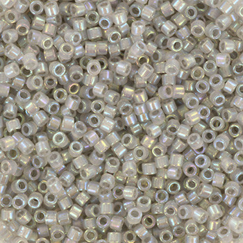 Miyuki Delica 11/0 DB1770 - Sparkling Pewter Lined Opal AB - imagine 2