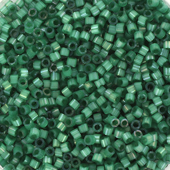 Miyuki Delica 11/0 DB1814 - Silk Satin Dyed Emerald - imagine 2