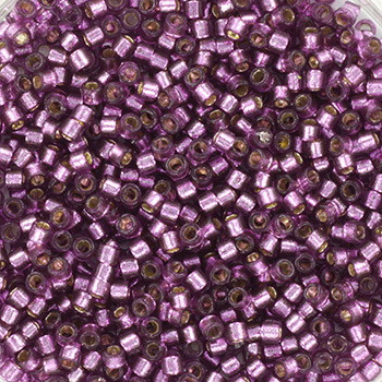 Miyuki Delica 11/0 DB2169 - Duracoat Silverlined Dyed Lilac - imagine 2