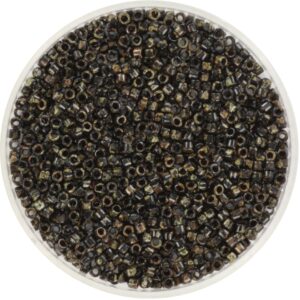 Miyuki Delica 11/0 DB2261 - Opaque Picasso Black
