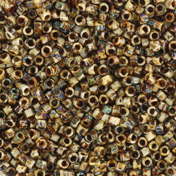 Miyuki Delica 11/0 DB2267 - Opaque Picasso Brown - imagine 2