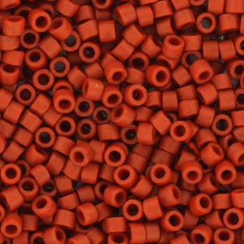 Miyuki Delica 11/0 DB2288 - Opaque Glazed Frosted Red - imagine 2