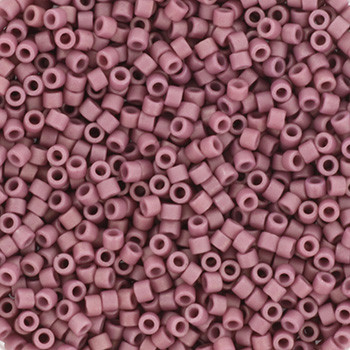 Miyuki Delica 11/0 DB2295 - Opaque Glazed Frosted Plum - imagine 2