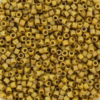 Miyuki Delica 11/0 DB2303 - Opaque Matte AB Glazed Honey Bee - imagine 2