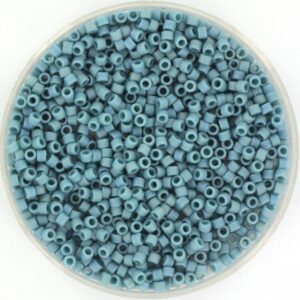 Miyuki Delica 11/0 DB2315 - Opaque Glazed Frosted Rainbow Peacock