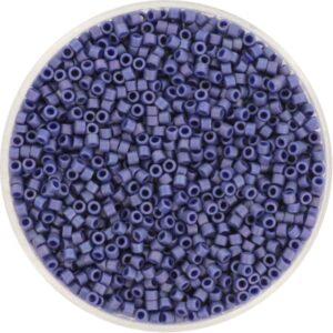 Miyuki Delica 11/0 DB2319 - Opaque Glazed Frosted Rainbow Navy Blue