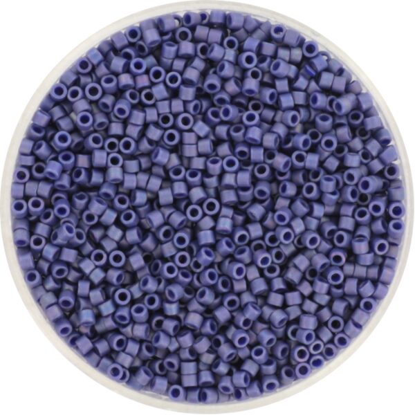 Miyuki Delica 11/0 DB2319 - Opaque Glazed Frosted Rainbow Navy Blue