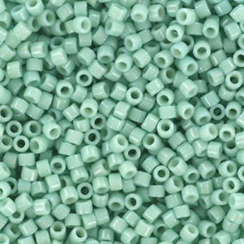 Miyuki Delica 11/0 DB2356 - Duracoat Opaque Dyed Mint Aqua - imagine 2