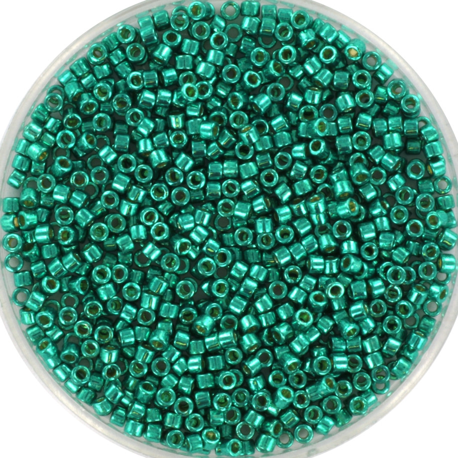 Miyuki Delica 11/0 DB2506 - Duracoat Galvanized Dark Aqua Green