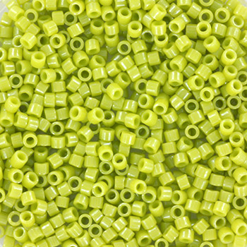 Miyuki Delica 11/0 DB0262 - Opaque Luster Chartreuse - imagine 2