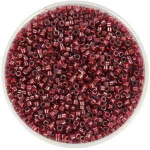 Miyuki Delica 11/0 DB0280 - Cranberry Lined Luster Crystal