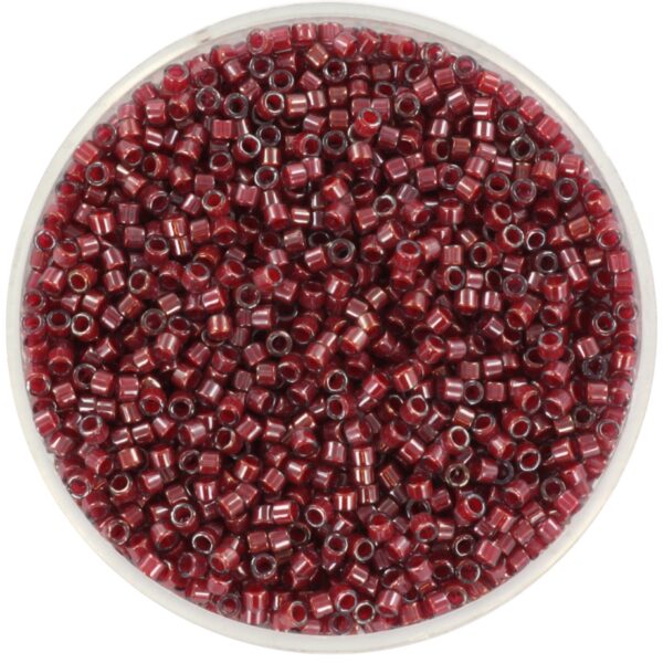 Miyuki Delica 11/0 DB0280 - Cranberry Lined Luster Crystal