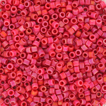 Miyuki Delica 11/0 DB0362 - Opaque Matte Luster Red - imagine 2