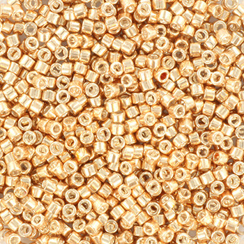 Miyuki Delica 11/0 DB0411 - Galvanized Apricot Gold - imagine 2