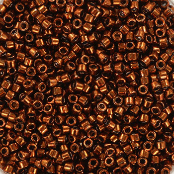 Miyuki Delica 11/0 DB0461 - Galvanized Tarnished Copper - imagine 2