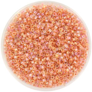 Miyuki Delica 11/0 DB0054 - Dark Peach Lined Crystal AB