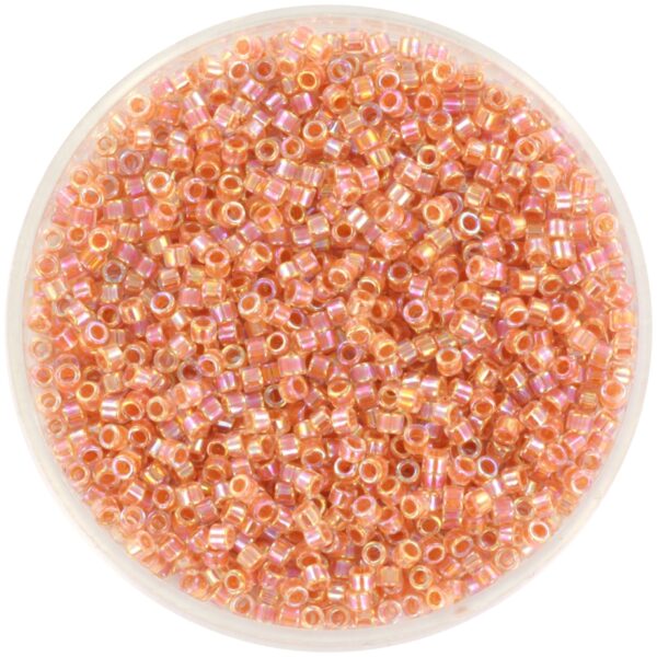 Miyuki Delica 11/0 DB0054 - Dark Peach Lined Crystal AB