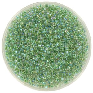Miyuki Delica 11/0 DB0060 - Lime Lined Crystal AB