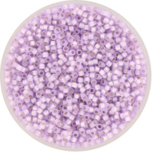 Miyuki Delica 11/0 DB0629 - Silverlined Dyed Alabaster Lilac