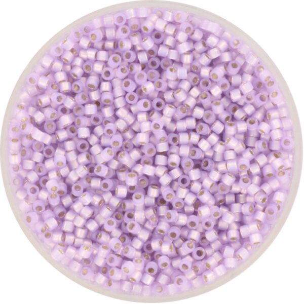 Miyuki Delica 11/0 DB0629 - Silverlined Dyed Alabaster Lilac
