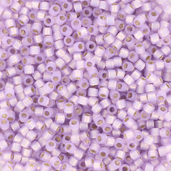 Miyuki Delica 11/0 DB0629 - Silverlined Dyed Alabaster Lilac - imagine 2