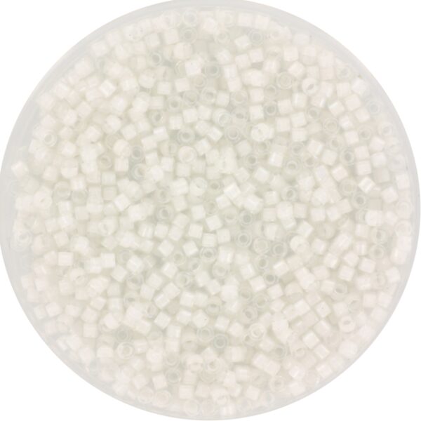 Miyuki Delica 11/0 DB0066 - White Lined AB Crystal