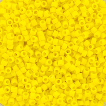 Miyuki Delica 11/0 DB0751 - Opaque Matte Yellow - imagine 2