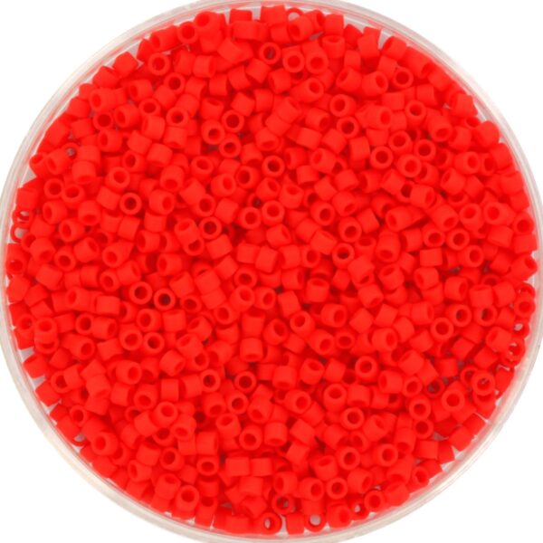 Miyuki Delica 11/0 DB0757 - Opaque Matte Vermillion Red