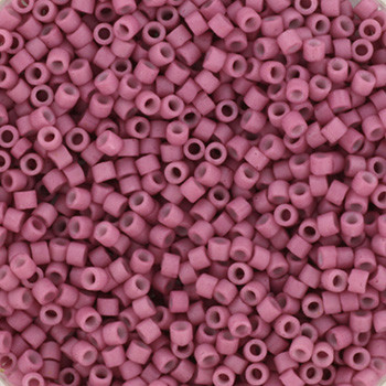 Miyuki Delica 11/0 DB0800 - Opaque SF Dyed Antique Rose - imagine 2