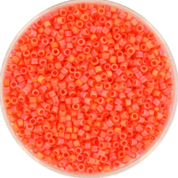 Miyuki Delica 11/0 DB0872 - Opaque Matte AB Orange