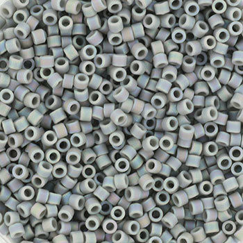 Miyuki Delica 11/0 DB0882 - Opaque Matte AB Gray - imagine 2