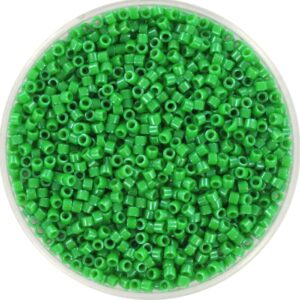 Miyuki Delica 11/0 DB0655 - Opaque Dyed Kelly Green