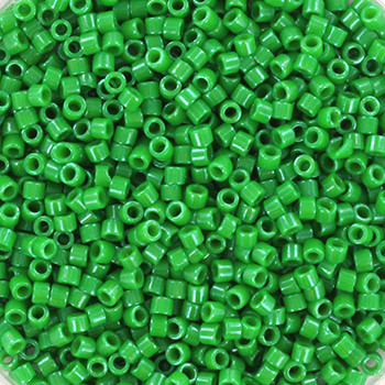 Miyuki Delica 11/0 DB0655 - Opaque Dyed Kelly Green - imagine 2