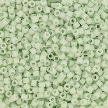 Miyuki Delica 11/0 DB 1516 - Opaque Matte Light Mint - imagine 2