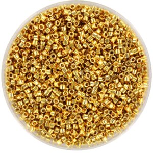 Miyuki Delica 11/0 DB 0031L - 24kt Gold Light Plated