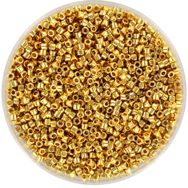 Miyuki Delica 11/0 DB 0031L - 24kt Gold Light Plated