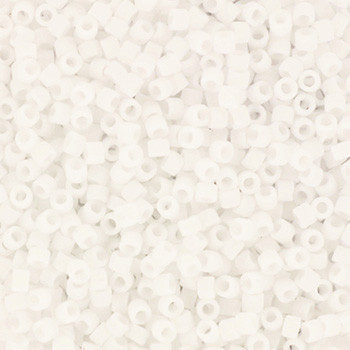 Miyuki Delica 11/0 DB 0750 - Opaque Matte White - imagine 2